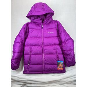 Columbia Youth Pike Lake II Hooded Jacket Magenta Medium NWT